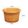 ,Bathroom Accessories Footbath Tubs,Massage Foot Barrel,Volume Smooth Surface Sauna Wooden Bucket Present view 2
