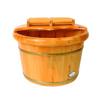 ,Bathroom Accessories Footbath Tubs,Massage Foot Barrel,Volume Smooth Surface Sauna Wooden Bucket (Color : B) Present view 1
