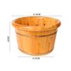 ,Bathroom Accessories Footbath Tubs,Massage Foot Barrel,Volume Smooth Surface Sauna Wooden Bucket (Color : B) Present view 2