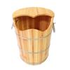 ,Bathroom Accessories Footbath Tubs,Massage Foot Barrel,Volume Smooth Surface Sauna Wooden Bucket (Color : A) Present view 1