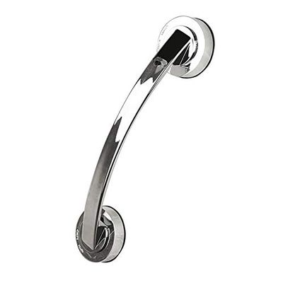 Bathroom Grab Rails Powerful Suction Cup Armrest Wall Mounted Bathroom Bathtub Handrail Safety Grab Bar for Old People Bathroom Handle Armrest (Color : Silver, Size : 30x6.5cm)