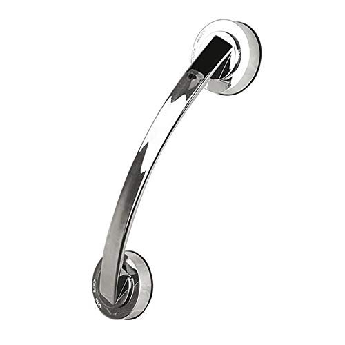 Bathroom Grab Rails Powerful Suction Cup Armrest Wall Mounted Bathroom Bathtub Handrail Safety Grab Bar for Old People Bathroom Handle Armrest (Color : Silver, Size : 30x6.5cm)
