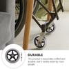 AiQima Wheelchair Replacement Wheel,Heavy Dutyers Wheelchair Wheels 2Pcs Replacement Wheelchair Wheels Front Wheel Replacements Wheel view 2