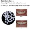 Flipped Warmth 2 Pairs Fake Teeth Braces Whitening Snap on Veneers Teeth Cosmetic Tooth Covering False Teeth Veneers Top And Bottom Clip in Veneers Temporary False Teeth Veneers for Women Men view 4