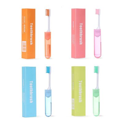4Pcs Camping Folding Toothbrush Mini Foldable Soft Toothbrush Collapsible Soft Bristles Folding Manual Toothbrushes for Camping Travel