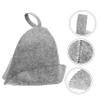 Beavorty Felt Sauna Hat for Men Comfortable Sauna Hat Shower Cap Water Absorption Bath Accessories view 2