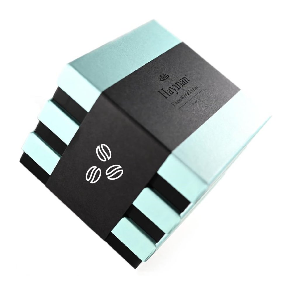 Hayman, The 3 Geishas Coffee Gift Set, Geishas From Panama + Costa Rica + Nicaragua, Unroasted Green Coffee Beans, 3 Boxes With 200g Of Each (600g Total)