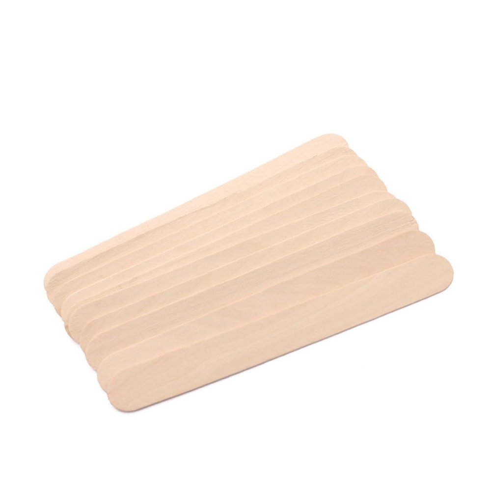 CHILDWEET 100pcs Cosmetic Beauty Care Rod Unhairing Tool Tongue Spatula for Skin