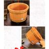 SilteD Wooden Barrel Foot Spa Wood Bucket for Pedicure,Foot Bath Spa Tub,Foot Basin for Adults,Foot Soak Bucket,Foot Tub for Soaking Feet Present view 4