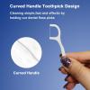 150 Count Dental Floss Picks, Superfine Floss Stick No Break & Unflavored,The Best Tool for Adults Cleaning Teeth, Portable Travel Size Floss is Perfect for Dinners, Dating, Hotels(3 Pack) view 2