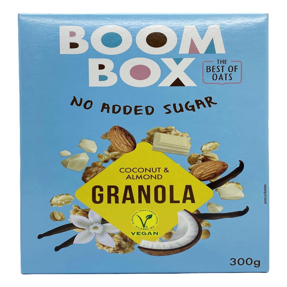BOOM BOX High Protein Chocolate Oat Granola - 300g, Energizing and Indulgent Breakfast (300G, Muesli - coco-almond-choco)