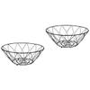 BESTonZON 2pcs Fruit Tray Delicate Snack Dish for Vegetables Storage Basin Simple Fruit Tray for Home Kitchen Desktop Multifunctional view 1