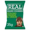 Real Hand Cooked Potato Crisps 35g (Pack of 24) view 1