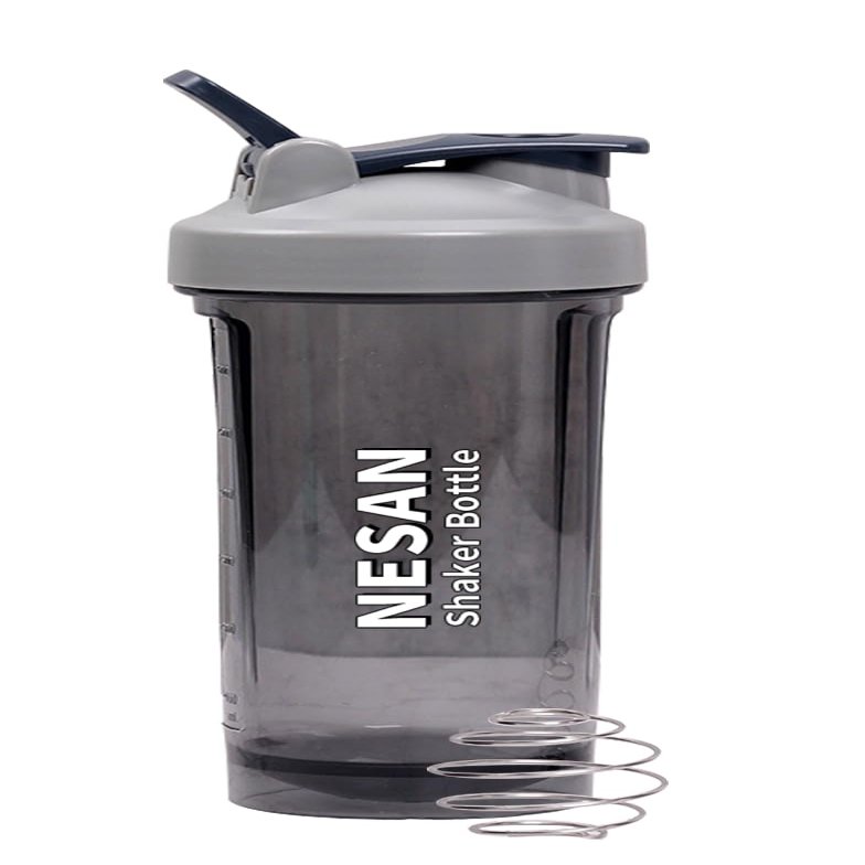 NESAN Bottle Classic Shaker Bottle Perfect for Protein Shakes and Pre Workout (32, Light Grey)