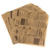 ZAANU 50Sheets Deli Paper with Newsprint, Newspaper Theme Sandwich Wrapping Papers, Grease Resistant Food Wrap Paper for Home, Kitchen, Wrap Bread, Burger and Sandwich, 10 x 10 Inch/75 view 1