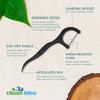 Clean Idea EcoFlosser 300 Picks - Charcoal Dental Floss Picks for Teeth Cleaning - Biodegradable Floss Picks - Dental Floss Picks - Plant Based - Vegan - Sustainable - Eco Friendly view 2