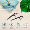 Clean Idea EcoFlosser 300 Picks - Charcoal Dental Floss Picks for Teeth Cleaning - Biodegradable Floss Picks - Dental Floss Picks - Plant Based - Vegan - Sustainable - Eco Friendly view 4