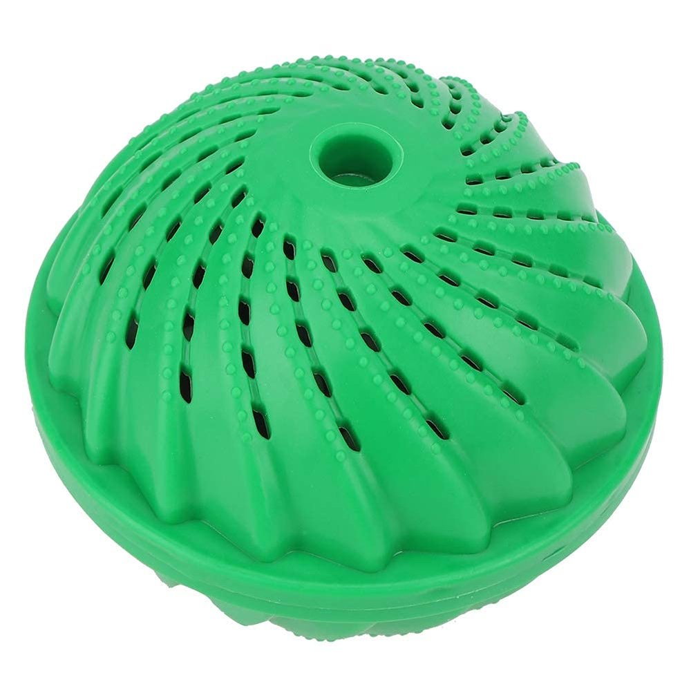 4PCS Plastic Dryer Balls, 4.1in Ceramic Laundry Ball Reusable Anion Laundry Ball for Water Absorption and Prevent Clothes from Tangling(Green)