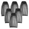 Mosquito Head Net 6Pcs Black Midge Net Breathable Midge Net Head Cover for Hat Sun Protection Mosquito Net for Hiking Camping Garments view 2