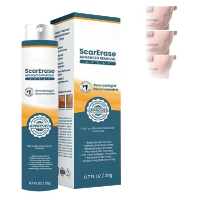 ScarErase Advanced Removal Spray, Advanced Scar Spray for All Types of Scars, for All Types of Scars, Surgical Scars and Stretch Marks, Scar Removal Spray (1PC)