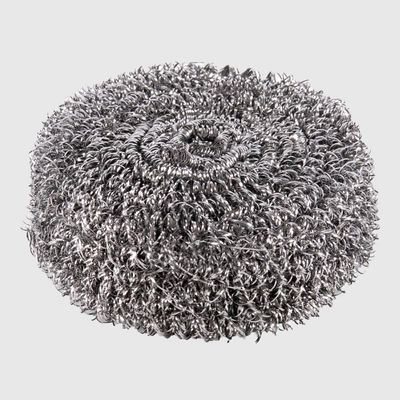 La Briantina Stainless Steel Scouring Scouring Scouring Pads, 50 g Steel Swirl Sponge, 10 cm Diameter Scouring Pad for Cookware and Dishes