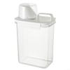 Laundry Detergent Dispenser with Measuring Cup, Clear Laundry Powder Detergent Storage Box, Washing Powder Container Storage Bucket Detergent Box(1800ML) view 1
