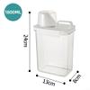 Laundry Detergent Dispenser with Measuring Cup, Clear Laundry Powder Detergent Storage Box, Washing Powder Container Storage Bucket Detergent Box(1800ML) view 2