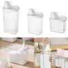 Laundry Detergent Dispenser with Measuring Cup, Clear Laundry Powder Detergent Storage Box, Washing Powder Container Storage Bucket Detergent Box(1800ML) view 4