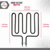 GOLDMAN SERVICE Resistance for Sauna Stove  High Power 2000 W  Replacement for Finnish Sauna Heater Oven, Spaa, Clubs, Hotel  Size: 300 x 330 mm view 3