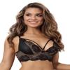 Axami Black Semi-Corset V-10701, Black,S view 3