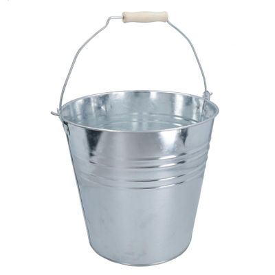10L Galvanised Steel Metal Bucket Pail Water Coal Fire Greenhouse Garden Plants 1pc