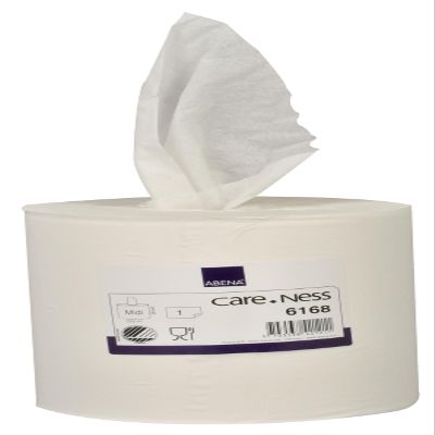 ABENA Hand Towel roll | 1 Layer | 320m x 20cm | 18.5cm | White | 100% Cellulose | Without core | Paper Towel Roll | Maximum Absorbency White Roll | Hygienic Disposable Paper Towels Roll