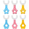 SWYSGS Pack of 6 Children's U-Shaped Toothbrush All Rounded 360 Food Grade Silicone Brush Head Baby Toothbrush (6-12 Years Old) view 1