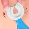 SWYSGS Pack of 6 Children's U-Shaped Toothbrush All Rounded 360 Food Grade Silicone Brush Head Baby Toothbrush (6-12 Years Old) view 3