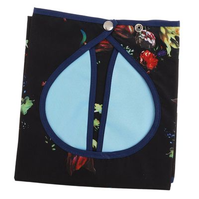 PLAFOPE Adult Waterproof Mealtime Bib with Detachable Pocket, Washable Aid Apron for Elderly and Disabled, Crumb Catcher Clothing Protector for Mealtime Use