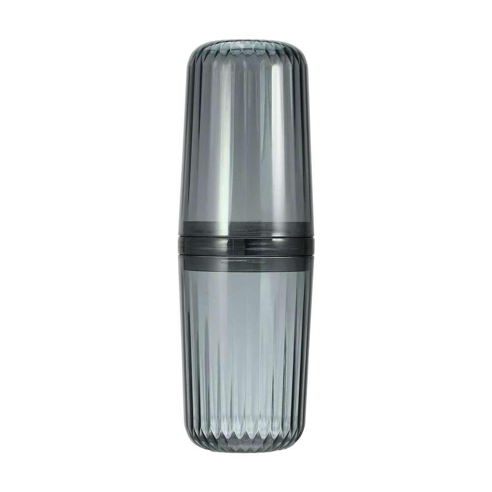VOCOSTE Clear Toothbrush Travel Case, PET, for Travel Business, Gray