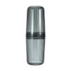VOCOSTE Clear Toothbrush Travel Case, PET, for Travel Business, Gray view 1