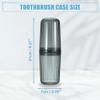 VOCOSTE Clear Toothbrush Travel Case, PET, for Travel Business, Gray view 4