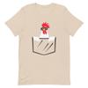 Humorous Adorable Comical Chicken Pocket Ranch Enthusiast Novelty Farmstead, Soft Cream, M view 1