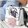 ABOOFAN Sanitary Napkin Storage Bag Cotton Portable Bag for Women Tampon Organizer for Bathroom Adorable Period Pouch for Outdoor Use view 4
