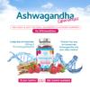Ashwagandha Gummies 1200mg 150 High Strength Vegan Gummies 75 Day Supply Ashwagandha Root Extract Stress & Mood Support Gluten Free, Non-GMO Natural Berry Flavour UK Made view 3