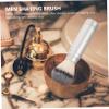 Beard Brush Shave Brush Shaving for Men Compact Shaving Brush Mens Shaving Brush Portable Shaving Brush Mustache Brush Travel Cleansing Brush Metal Soft view 4