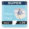 100 x Incontinence Pads Men with Adhesive Strip | Provides Extra Protection and Maximum Dryness | Mens Incontinence Pad | Anatomical Shaped | Pad for Men | (5 Packs of 20) view 1