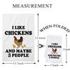 BDPWSS Chicken Kitchen Towel Chicken Lover Gift Chicken Mom Gift I Like Chickens and Maybe 3 People Gift Chicken Farmer Gift (I Like Chickens TW) view 2
