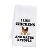BDPWSS Chicken Kitchen Towel Chicken Lover Gift Chicken Mom Gift I Like Chickens and Maybe 3 People Gift Chicken Farmer Gift (I Like Chickens TW) view 4
