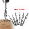 6pcs M3-M10 High Speed Steel Hex Shank Combination S Tap Drill Bit Set For Home Use, Multifunctional Accessory (#2) view 2