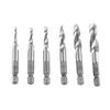 6pcs M3-M10 High Speed Steel Hex Shank Combination S Tap Drill Bit Set For Home Use, Multifunctional Accessory (#2) view 4