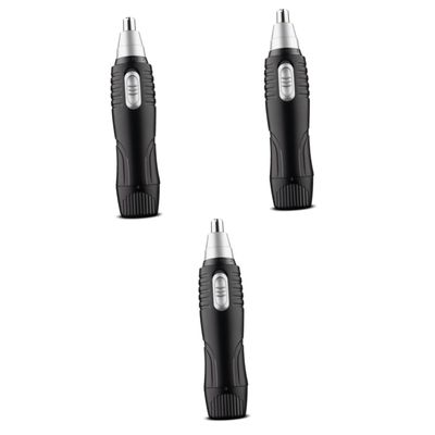 Beaupretty 3pcs Nose and Beard Trimmer for Men Ergonomic Design Safety Faster Hair Trimmer for Nose Hair Trimming and Beard Grooming