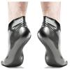 VIYOLI Black And Red Trims Rubber Latex Socks Knee Length Clown Suit Outfit Uniform For Feet Wear,black With Brown,XXL view 2