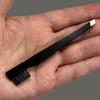 2 Tweezer & Brush Combo Grooming Tool for Men & Women - Tweezing Eyebrows DIY Professional Makeup Artists Travel Purse Makeup Bag Essential 2 in 1 tweezers  Tweezer on One End, Brush on Other End view 3